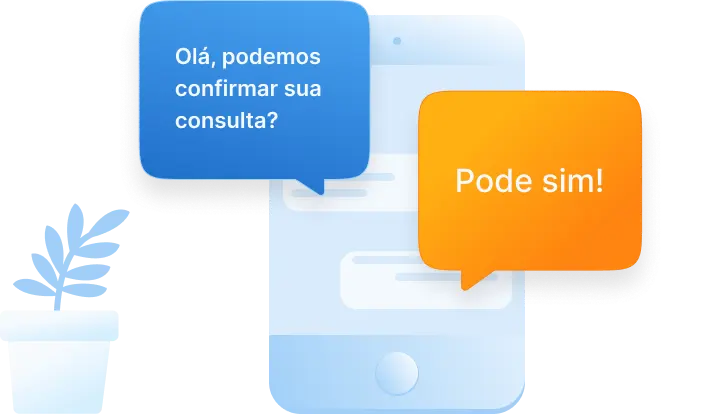 Tela: Confirmações por WhatsApp, SMS e e-mail
